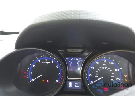 2014 Hyundai Veloster Turbo W/Black from USA, damaged, VIN KMHTC6AE9EU209444